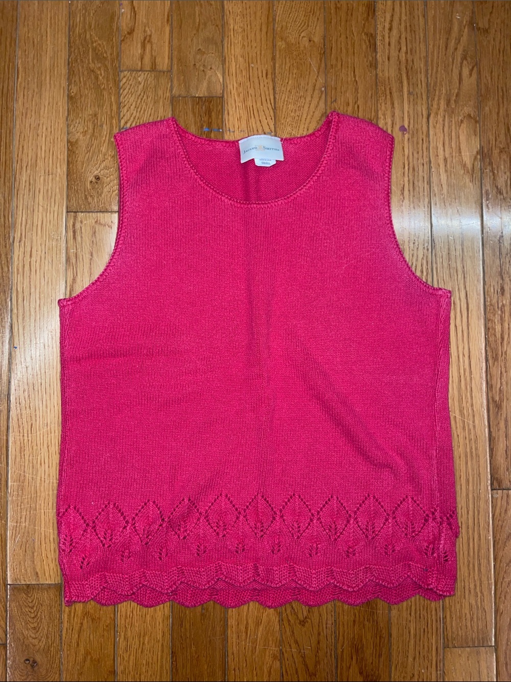 Classic Sleeveless Knit Shell Top - Pink
